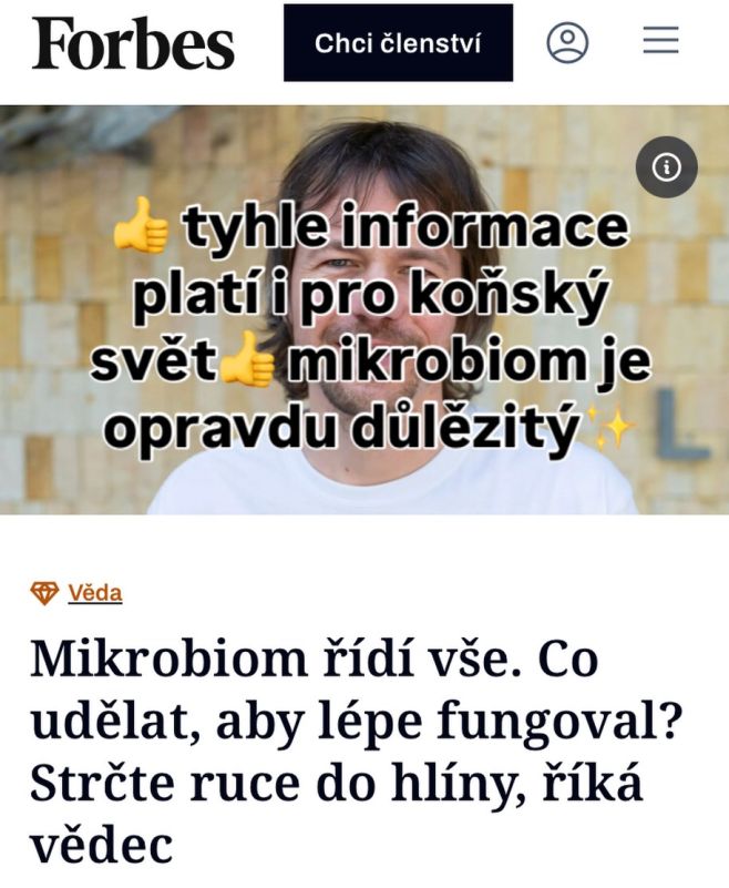 Mikrobiom je velké téma.. a je důležitá jeho osvěta! Doporučujeme všem přečíst článek, krerý právě vyšel na na Forbesu....